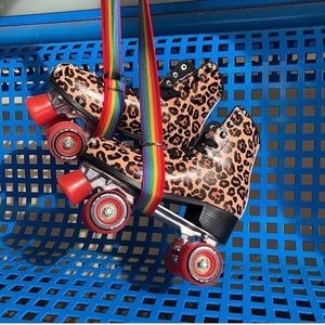 Brand new size 5 Impala Leopard quad Rollerskates